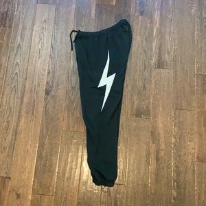 Aviator Nation Charcoal Bolt Sweatpants